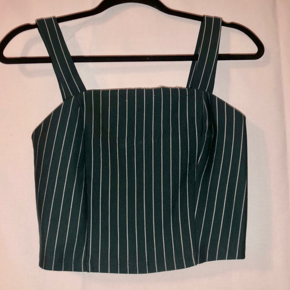 Green Crop Top